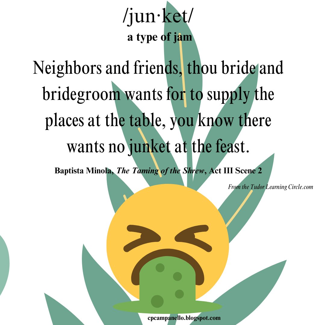 cpcampanello's tweet image. 16th Century food anyone? #junket #tudorlearningcenter #tamingoftheshrew #shakespeare #williamshakespeare #quote #quotes #shakespeareplay 
Answer from yesterday: Jaques