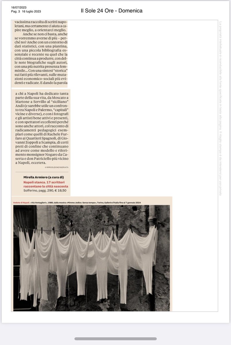 #napolistanca sul Domenicale del Il Sole 24 Ore, grazie infinite a Goffredo Fofi <a href="/E_Savarese/">Eduardo Savarese</a> <a href="/DiegoLama/">Diego Lama</a> <a href="/cristianodemajo/">Cristiano de Majo</a> <a href="/VincenzaAlfano/">Vincenza Alfano</a> <a href="/giannisolla/">Gianni Solla</a> <a href="/FuaniMarino/">Fuani Marino</a> <a href="/NNativo/">Gianluca Nativo</a> @peppe_fiore <a href="/B_enedetta_/">Benedetta Palmieri</a> <a href="/FCerlino/">Fortunato Cerlino</a> <a href="/masvirgil/">MassimilianoVirgilio</a> <a href="/AlessioForgion1/">Alessio Forgione</a> <a href="/davidedurso72/">DAVIDE D'URSO</a> <a href="/solferinolibri/">solferinolibri</a>