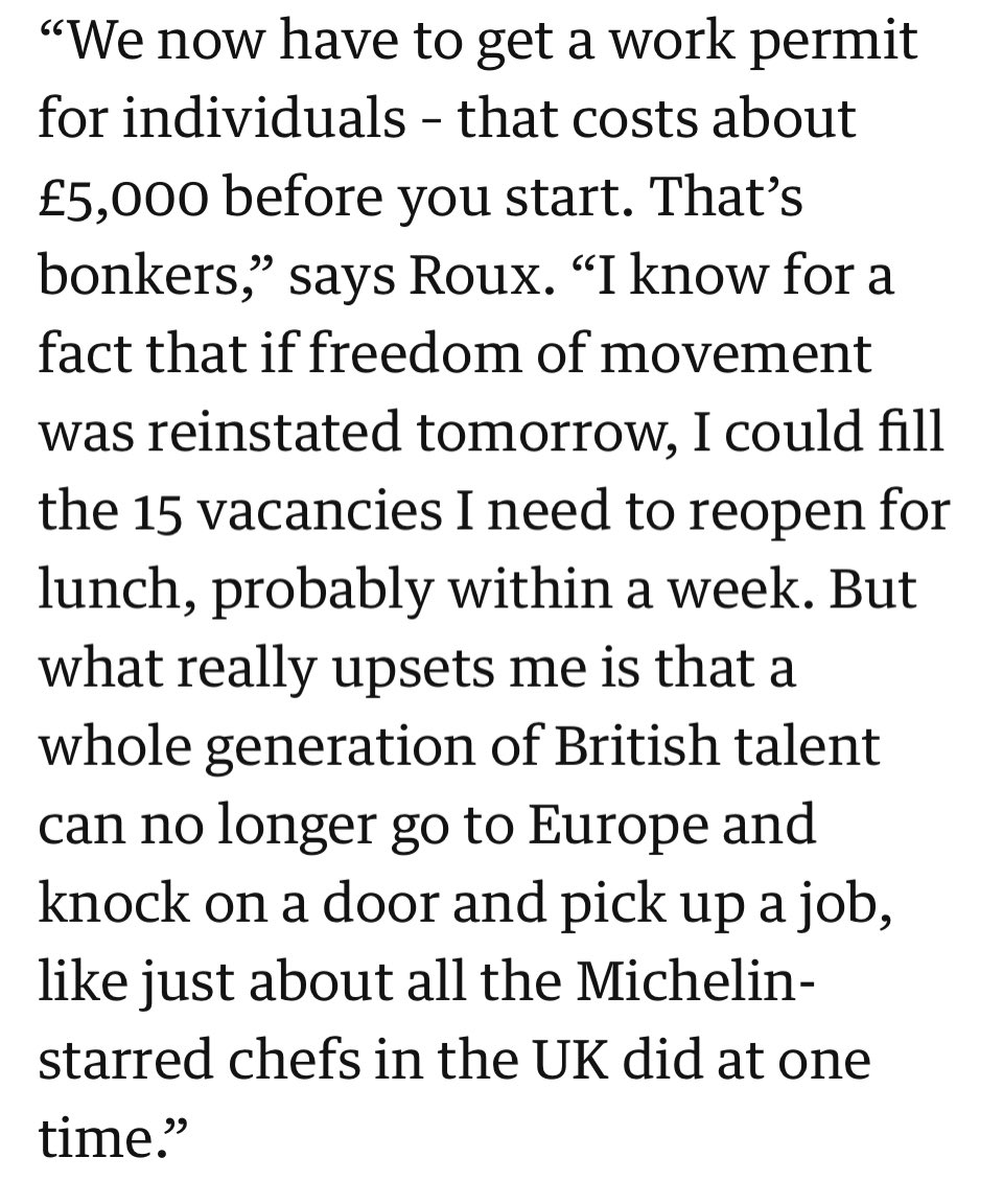 Ian Birrell (@ianbirrell) on Twitter photo The great chef Michel Roux on the damage caused by Brexit (from this interview with <a href="/jayrayner1/">Jay Rayner</a> theguardian.com/food/2023/jul/…) The great chef Michel Roux on the damage caused by Brexit (from this interview with <a href="/jayrayner1/">Jay Rayner</a> theguardian.com/food/2023/jul/…)