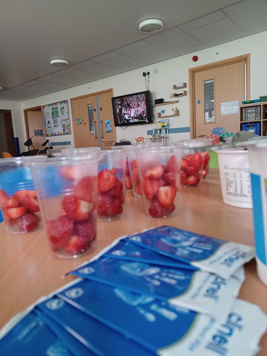 All ready for Wimbledon final at Birmingham Children’s Hospital play centre
#wimbledon2023 #wimbledonready #playinhospital @Bham_Childrens