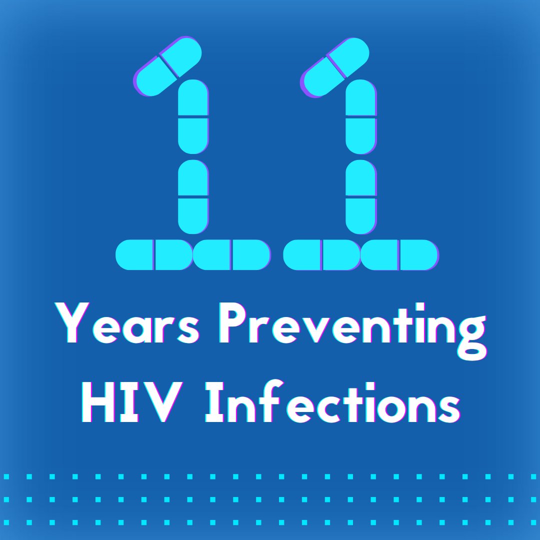 CDC_HIV's tweet image. Today marks 11 years since FDA approved PrEP for HIV prevention. 

Let&apos;s work towards eliminating stigma and making it accessible to all communities. 

Our goal is an HIV-free future! 

#PrEP #HIVPrevention