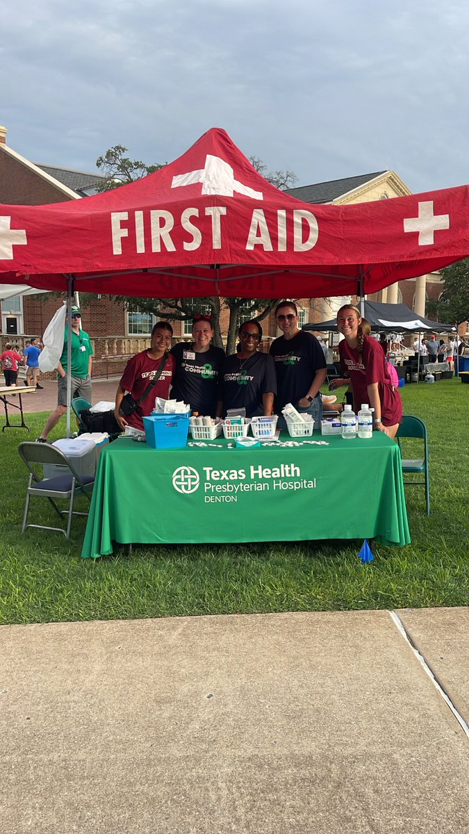 Big shout out to <a href="/texashealth/">TexasHealthResources</a> for keeping our participants healthy during this morning’s Triathlon and 5K!