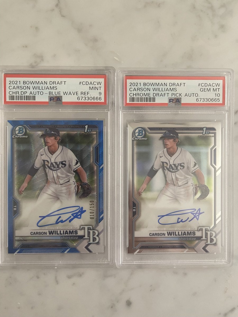 FatherofSB3's tweet photo. @breakoutcards_ Carson Williams Bowman Chrome auto

Blue wave $140
Chrome $90 https://t.co/t4TVS3kwFp