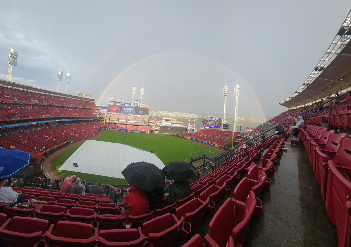 It was a pretty day at the <a href="/Reds/">Cincinnati Reds</a> Great American Ballpark