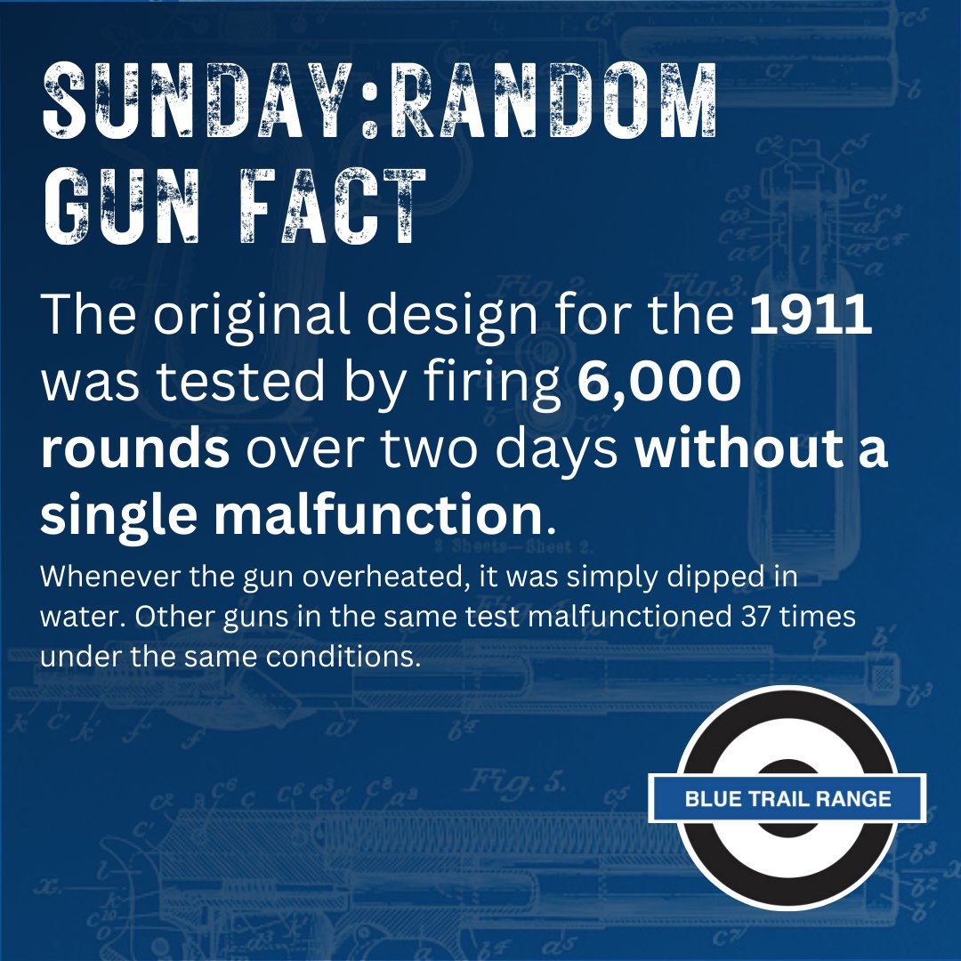 bluetrailrange's tweet photo. When people say “they don’t make them like they used to,” they might have been talking about the 1911.
Here’s a random fact for all you old-school shooters out there.
Who knew?
#colt #guns #shooting #sunday #randomfacts #truth #45acp #45auto #godscaliber #pewpew https://t.co/JJjhlMwLI7