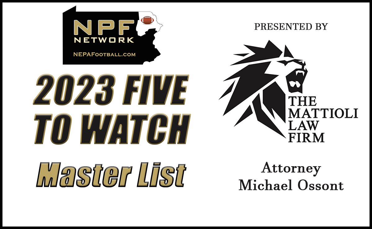 One week in the books for the 2023 Five To Watch presented by Attorney Michael Ossont. If you missed it, we revealed QBs, RBs, and FBs. Coming up this week is WRs, TEs and Athletes. nepafootball.com/2023-five-to-w…