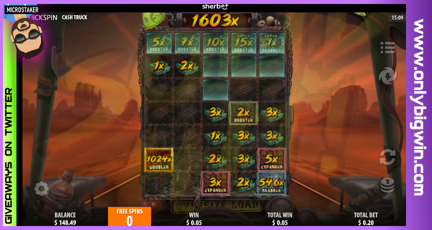 MicroStaker's tweet photo. Okay @Sherbet , this day is better then yesterday. :)
#CashTruck by @quickspinab #SuperBonus buy was really profitable... what a potennntial. :)
💰$⏩https://t.co/dnFtaOIhf2
#CasinoBonus #Onlinecasino #casinoreward #casino #giveaway #depositbonus #crypto #btc #lunc #nft $doge https://t.co/SByHI2lu5X