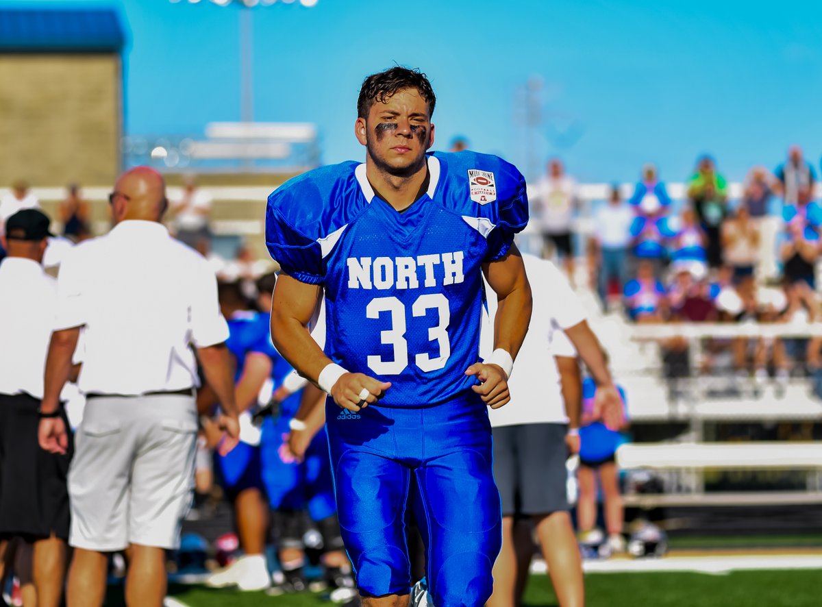 Western High School's Mitchell Knepley #33 during introductions at The Murat Shrine North / South All Star Game