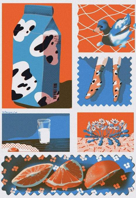 「milk no humans」 illustration images(Latest)