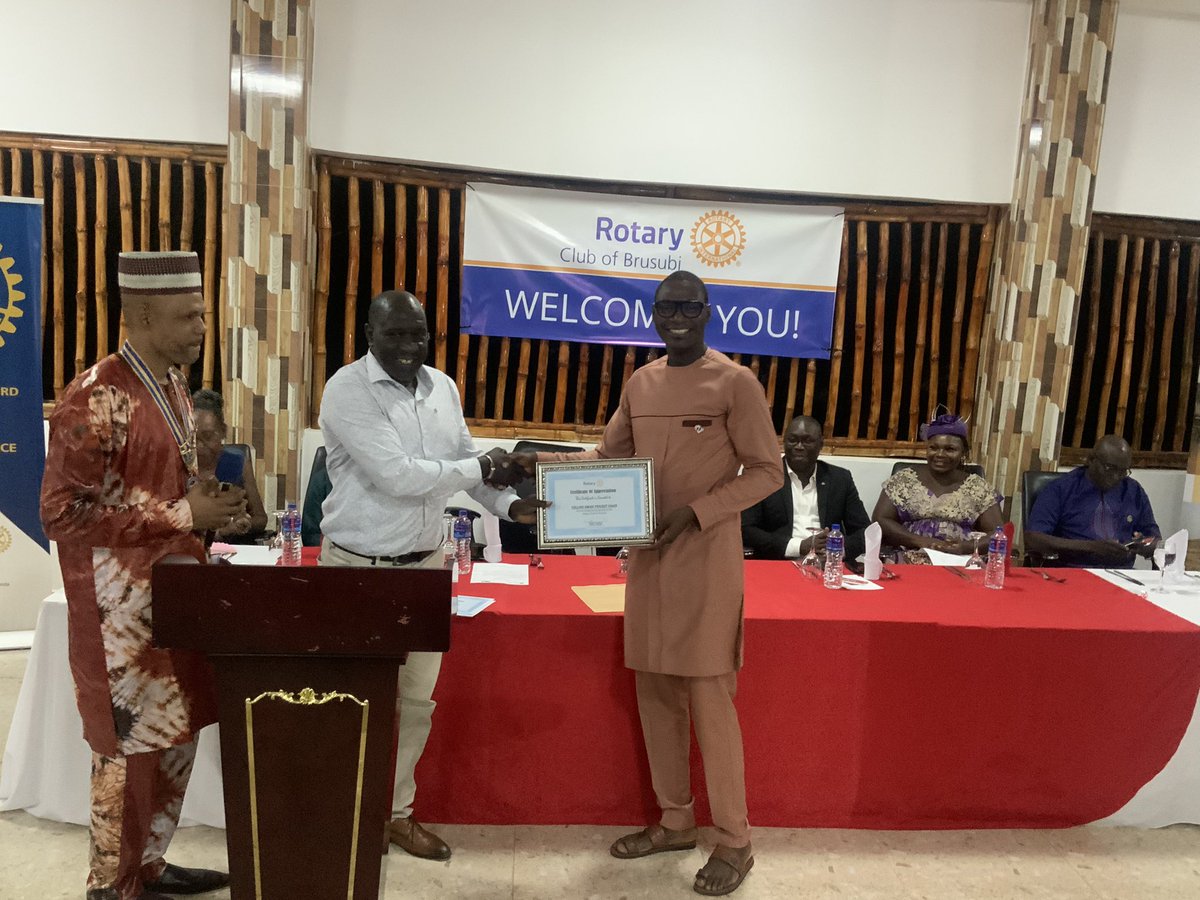 BrusubiRotary's tweet photo. Recognising the efforts of our Partners. #TheHollandFoundationGambia, The Ministry of Basic &amp; Secondary Education (#MOBSE), Rtn Collins Club Foundation Chair Rtn President Mam Dop of #RCPrestatyn, Rtn Lamin Manneh PP #RCEdmonds &amp; #RedbridgeRotary. https://t.co/wvSpwt3CHW