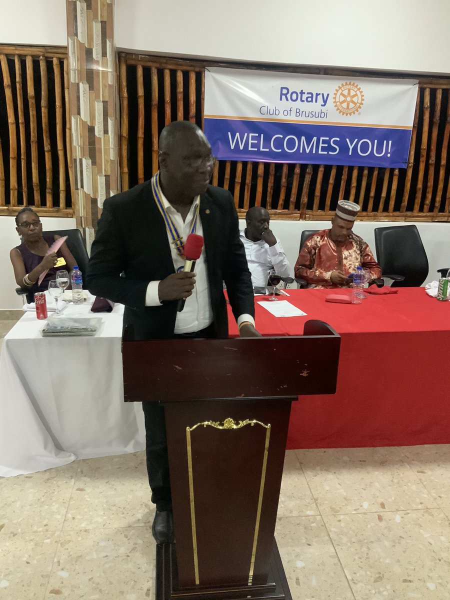 BrusubiRotary's tweet photo. All smiles and straight to work. Rtn Dominic Gomez President 2023-24takes over the mantle of leadership  and commits to work on Water and Sanitation, Basic Education and Literacy  as well as develop projects in the areas of Mental Health and Peace-building. Congratulations, https://t.co/JBbwhKiB8x