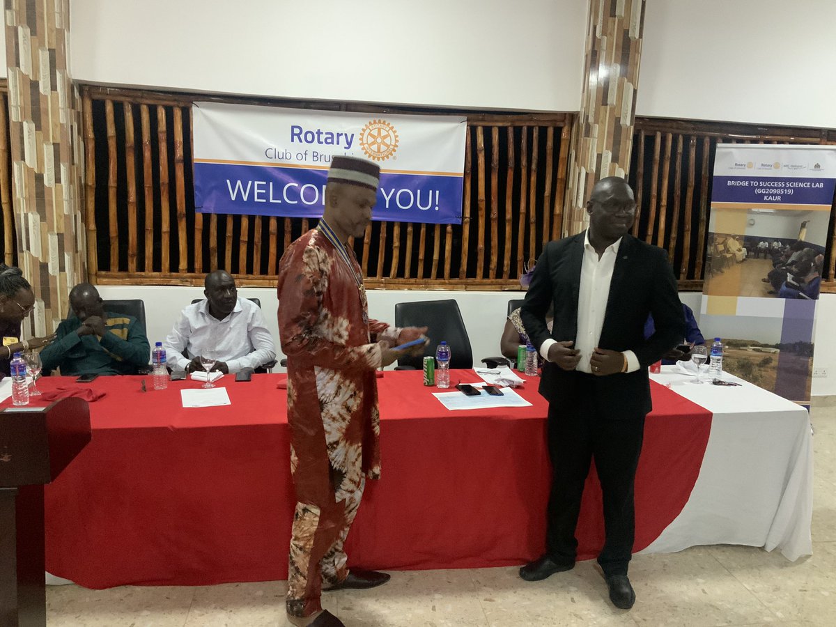 BrusubiRotary's tweet photo. All smiles and straight to work. Rtn Dominic Gomez President 2023-24takes over the mantle of leadership  and commits to work on Water and Sanitation, Basic Education and Literacy  as well as develop projects in the areas of Mental Health and Peace-building. Congratulations, https://t.co/JBbwhKiB8x