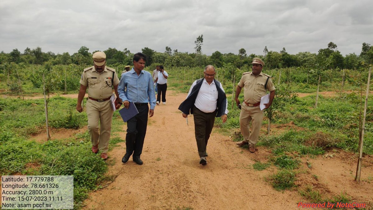 srinivaskifs's tweet photo. Visit of PCCF HoFF Assam Sri.Mahendra Kumar Yadav IFS to Gajwel Shareef Forests &amp; urban park Siddipet. https://t.co/rGfF2JrQ2b