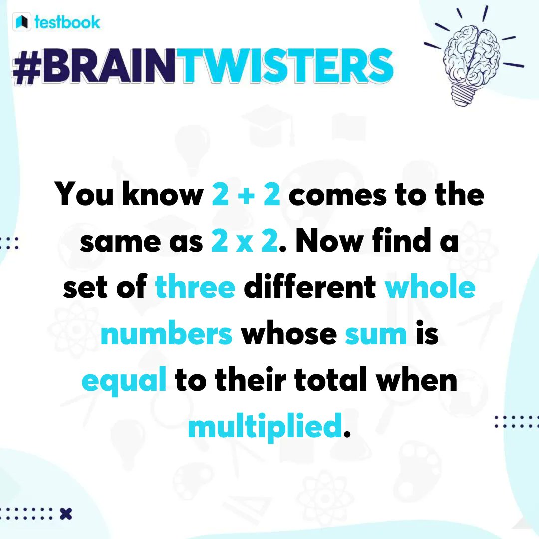 Testbook on Twitter: "Put on your thinking caps and let us know the