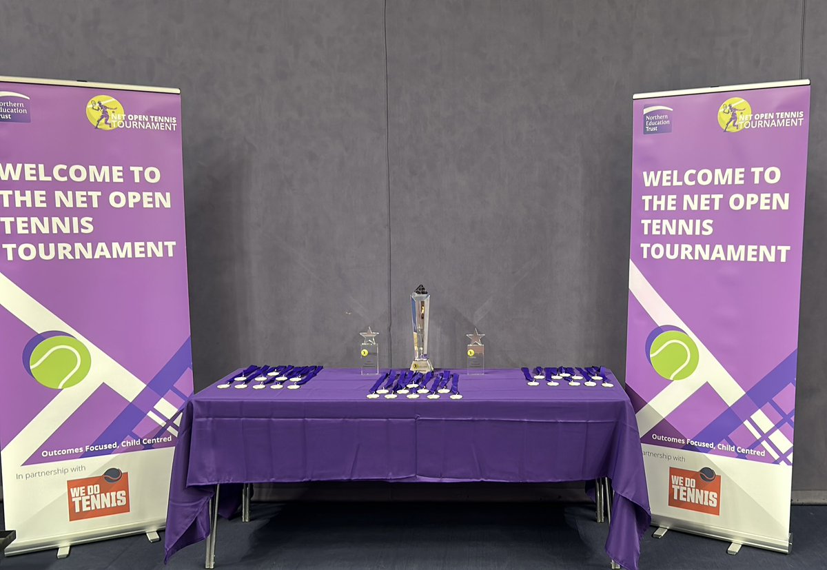 NET_Sport_'s tweet image. Thank you @DavidLloydUK for hosting our secondary NET Open Tennis Event on Friday. Our students had the best day and a huge congratulations to @DykeHouse who won the event! Thank you to @wedotennisuk for providing coaching in all NET academies! 💜🎾