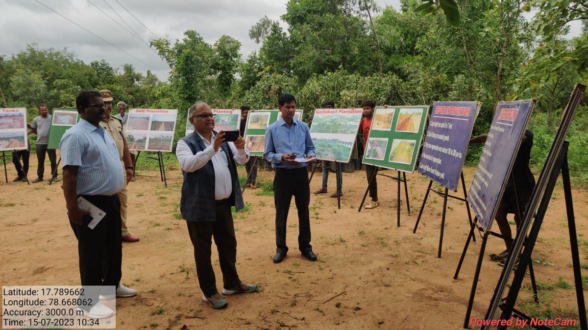 srinivaskifs's tweet photo. Visit of PCCF HoFF Assam Sri.Mahendra Kumar Yadav IFS to Gajwel Shareef Forests &amp; urban park Siddipet. https://t.co/rGfF2JrQ2b