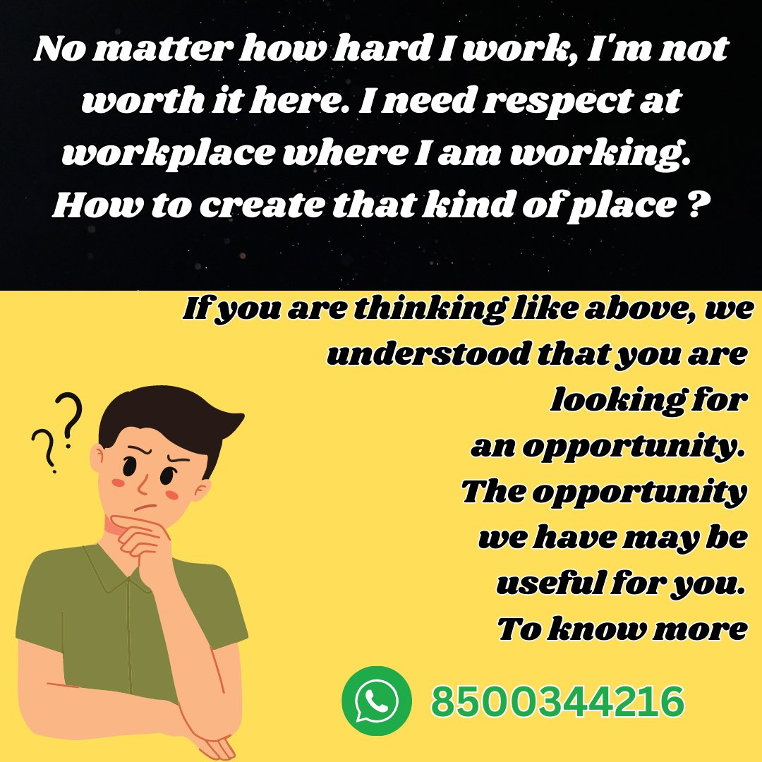 Hi Friends,

If you have a feeling like below, then don't hesitate to text me.

#ownbusiness #workfromanywhere #noriskbusiness #IndependentBusinessOwner #lowinvestmentbusiness #TensionFreeLife #GoodFamilyTime #nojobtensions #goodpassiveincome