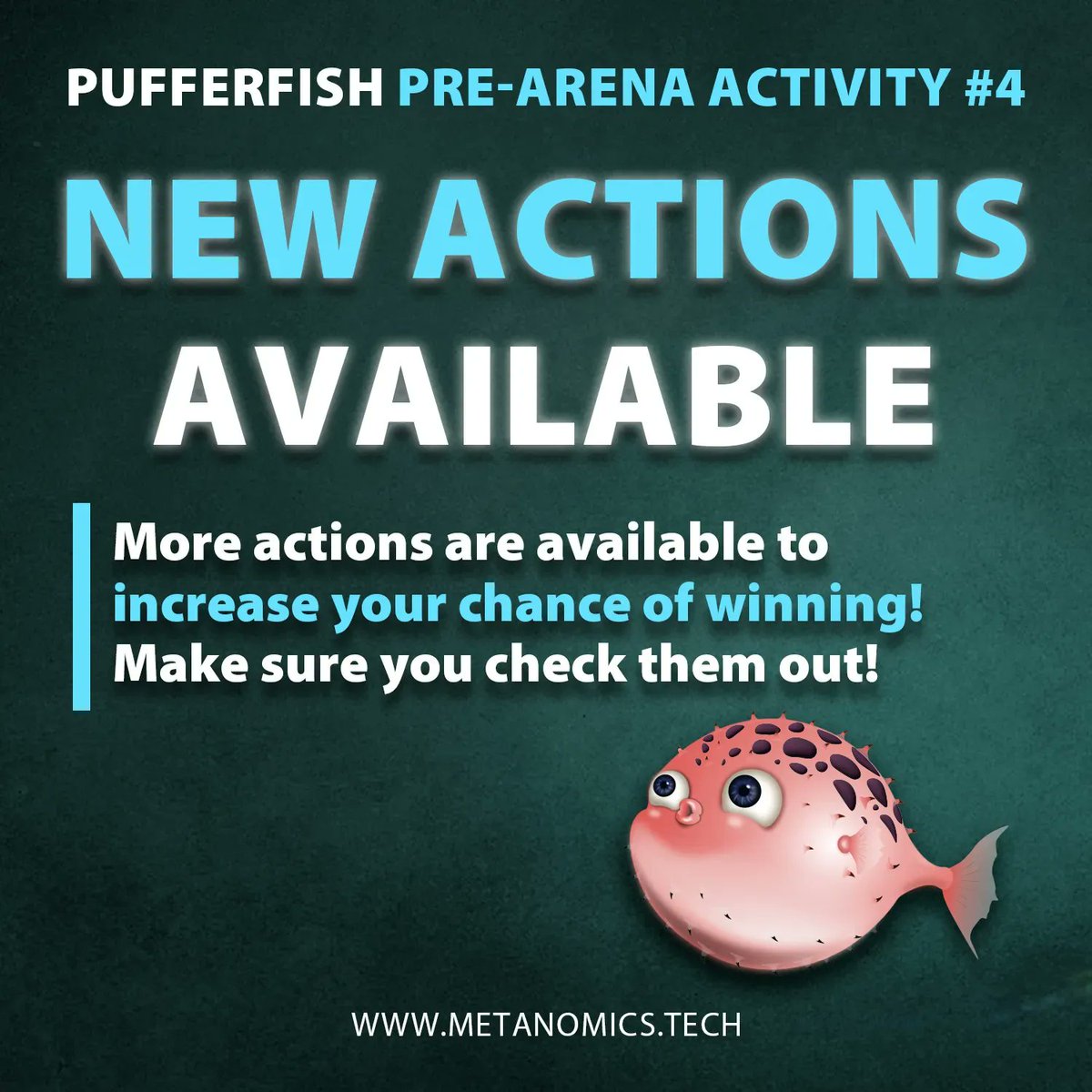 MYMETANOMICS's tweet photo. 🚀✨There has been more actions to increase your chance of winning! Make sure to check them out before it all ends🎁✨ 
https://t.co/VGalpO1ou7 

⚡️Evolve your shark to win the prize!
⚡️Must complete ALL Discord actions
⚡️10 winners get 100 USDT each
#nftgiveaway #web3 https://t.co/PTN6u1aJYG