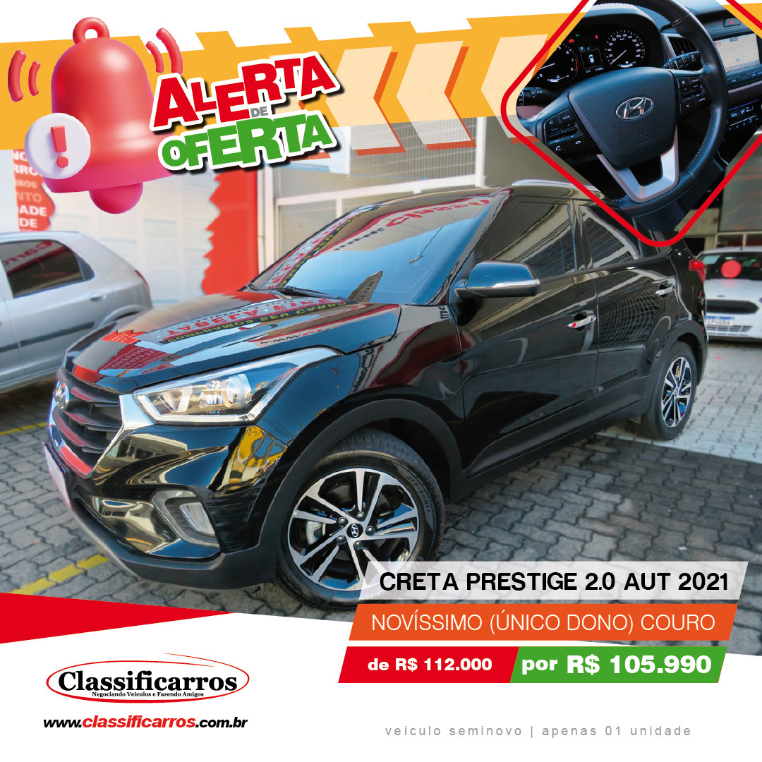 classificarros's tweet photo. #Domingou de carro novo 🤩
.
Que tal um SUV completíssimo, qualidade #Hyundai, bancos em couro, multimídia,  motor flex de 166cv e câmbio automático de 6 marchas?!

.
📍- Loja em #Campinas
☎- (19)3243-6665
📲- (19)99122-9804
.
#hyundaicreta
#cretaprestige https://t.co/aXqBlOaM0E
