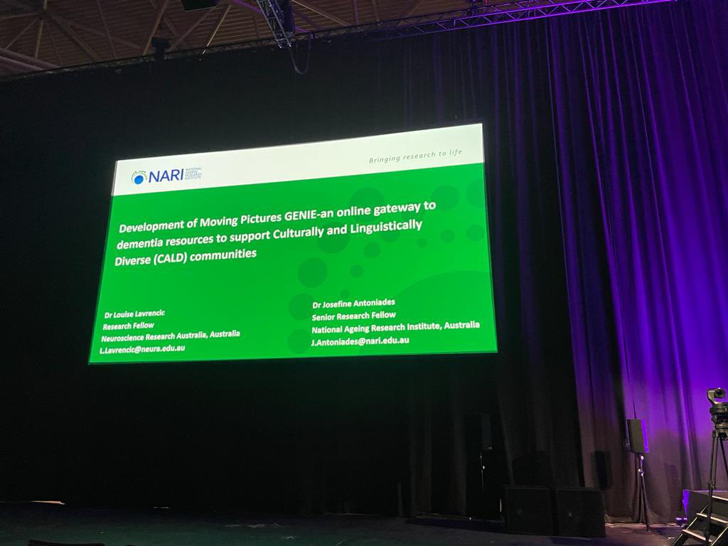 Moving Pictures (@movingpics_nari) on Twitter photo <a href="/DrLMLavrencic/">Louise Lavrencic</a> presented our Moving Pictures Genie project for which we developed a repository of #dementia resources in languages ≠ English at #AAIC23 🤩! <a href="/JoAntoniades/">Jo Antoniades</a> <a href="/BiancaBrijnath/">Bianca Brijnath</a> <a href="/marioparrarodri/">Mario A Parra</a> <a href="/DrKylieRadford/">A/Prof Kylie Radford</a> <a href="/NAgeingRI/">NARI</a> <a href="/JayashreeDasgu2/">Dr Jayashree Dasgupta 🇮🇳</a> <a href="/DementiaAus/">Dementia Australia</a> <a href="/gerontologyau/">AAG</a> <a href="/DrLMLavrencic/">Louise Lavrencic</a> presented our Moving Pictures Genie project for which we developed a repository of #dementia resources in languages ≠ English at #AAIC23 🤩! <a href="/JoAntoniades/">Jo Antoniades</a> <a href="/BiancaBrijnath/">Bianca Brijnath</a> <a href="/marioparrarodri/">Mario A Parra</a> <a href="/DrKylieRadford/">A/Prof Kylie Radford</a> <a href="/NAgeingRI/">NARI</a> <a href="/JayashreeDasgu2/">Dr Jayashree Dasgupta 🇮🇳</a> <a href="/DementiaAus/">Dementia Australia</a> <a href="/gerontologyau/">AAG</a>