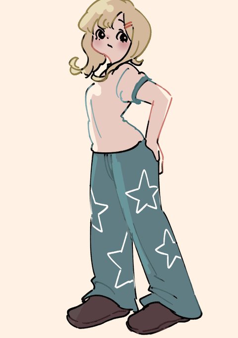 「blonde hair star print」 illustration images(Latest)