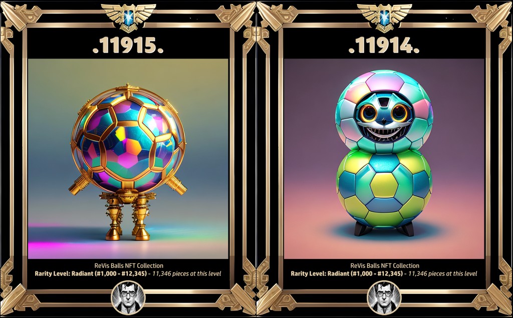 11915 &amp; 11914 of ReVis Balls NFT #revisballs at #rarible
Collection Homepage rarible.com/revisballs

Direct NFT Links :
11915 : rarible.com/token/0xfa4023…
11914 : rarible.com/token/0xfa4023…

#NFT, #NFTs, #NFTCommunity, #NFTdrop, #nftcollector, #NFTCommuntiy, #NFTAlerts, #nftcollector,