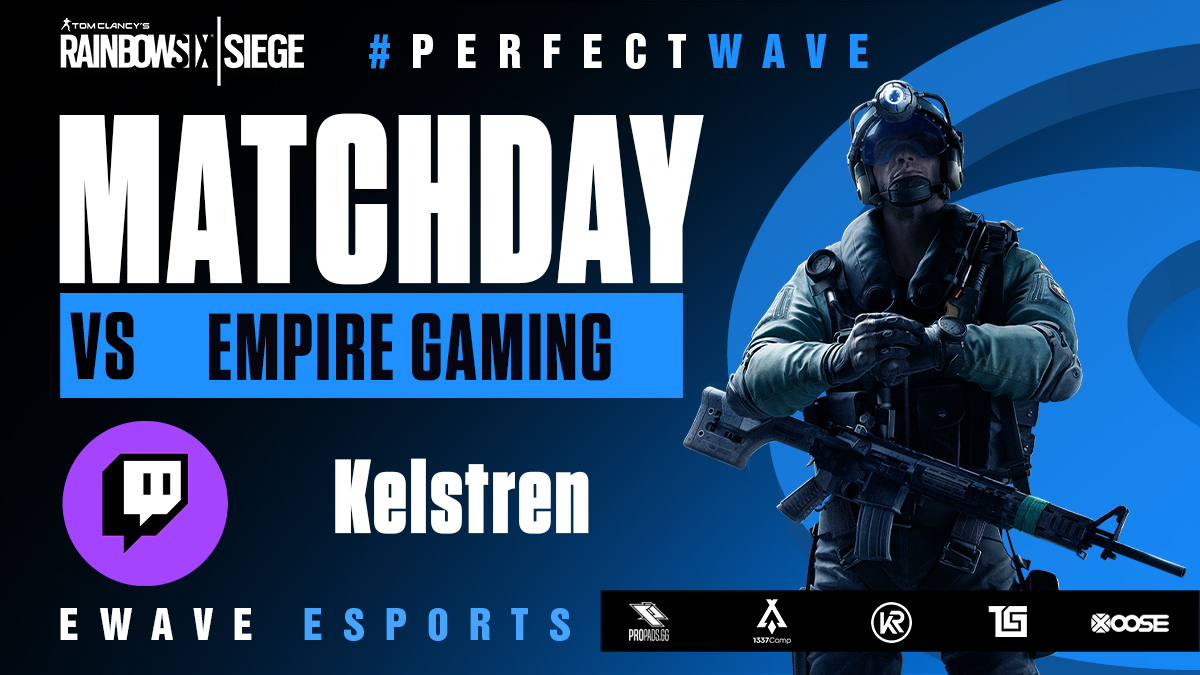 Unser 1. Game gegen <a href="/EmpireOrga/">Empire Gaming🏰</a> wird live von <a href="/Kelstren1/">Kelstren</a> und @stuckii2410 gecastet! 💙

Unser LineUp für das Match:
<a href="/DipsyR6/">robin | T3 🇩🇰</a> 
@oMattii17 
<a href="/RealExivity/">Exe | LFT</a> 
@RizRazEWAVE 
<a href="/Tenne_/">Tenne</a> 

Link unten im Thread!

#PERFECTWAVE 🌊