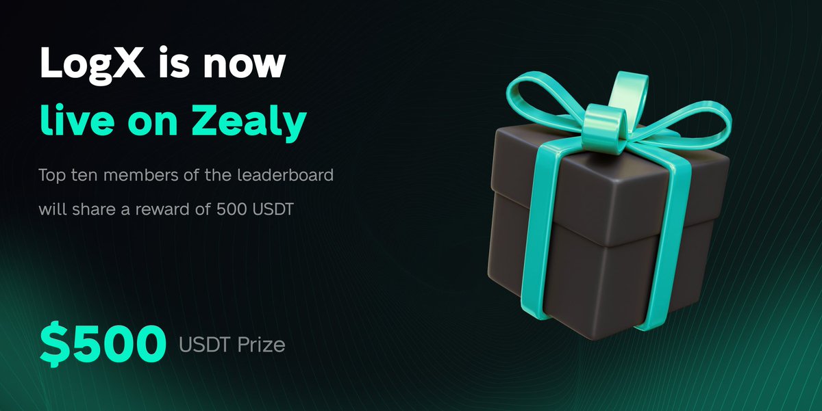 LogX_trade's tweet photo. LogX is back with @zealy_io Round 2!

Earn your spot in the top 10 by July 31st, 2023, for a share of a whopping 500 USDT prize pool. 💸 💰

Checkout new quests daily.

Join now: https://t.co/eFw3Gh253a https://t.co/2acn7p5zjn