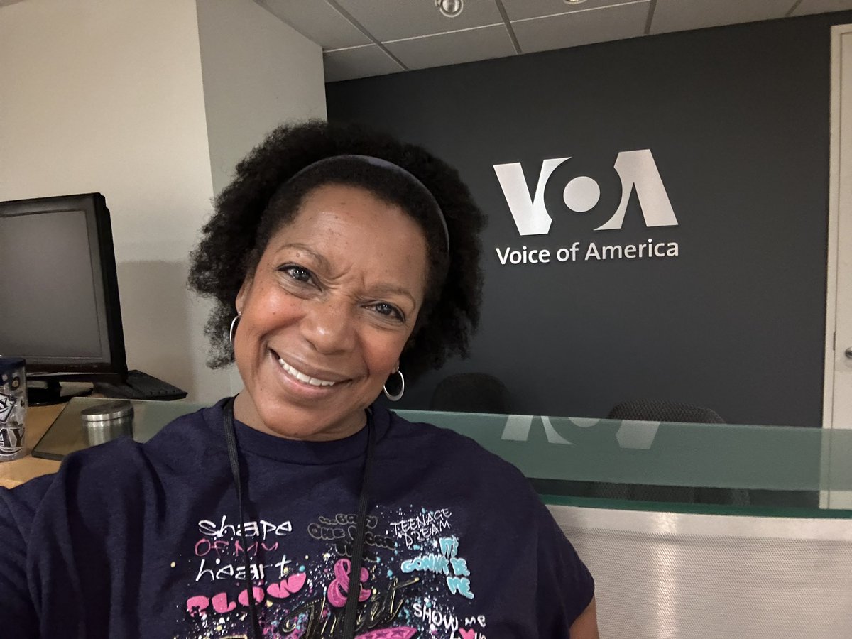 DianesTalking's tweet photo. Who’s back in studio after #workingfromhome for 3.5 years? #thisgal #freelancelife #DianesTalking #VOAnews #radionews #newsanchor https://t.co/G0P1C7uX9Q