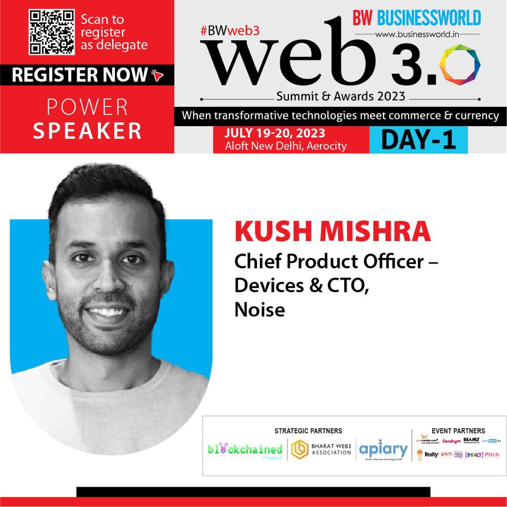 kushmishra's tweet photo. Why am I bullish on #web3 and #decentralized businesses?

I’m going to speak about my investment thesis and web3 based disruptions at  @BWBusinessworld Web 3.0 Summit and Awards 2023 at Aloft, Aerocity, Gurgaon.

https://t.co/arR98aIZuQ https://t.co/JDxsYZldir