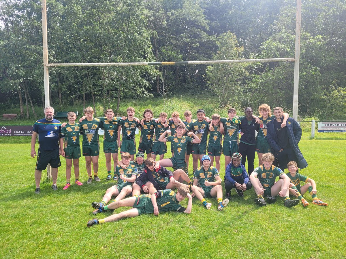 OldhamStAnnes's tweet image. U15s bagged another win to keep up their promotion hopes with a 26-4 victory over Bank Quay Bulls 💪

New coach @CalFleck retires with a 100% record 

COYS 👊
💚💛🏉