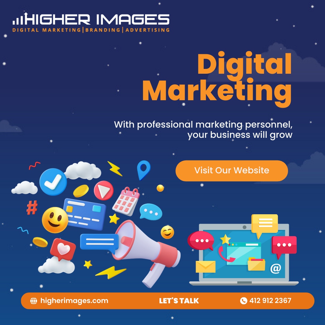HigherImagesPgh's tweet photo. At Higher Images, our team of professional marketing experts is dedicated to helping your business thrive digitally. With our cutting-edge strategies and tailored approach, we'll take your growth to new heights. 

Visit https://t.co/SuWeV78vuW today. https://t.co/TQHj8xvhIZ
