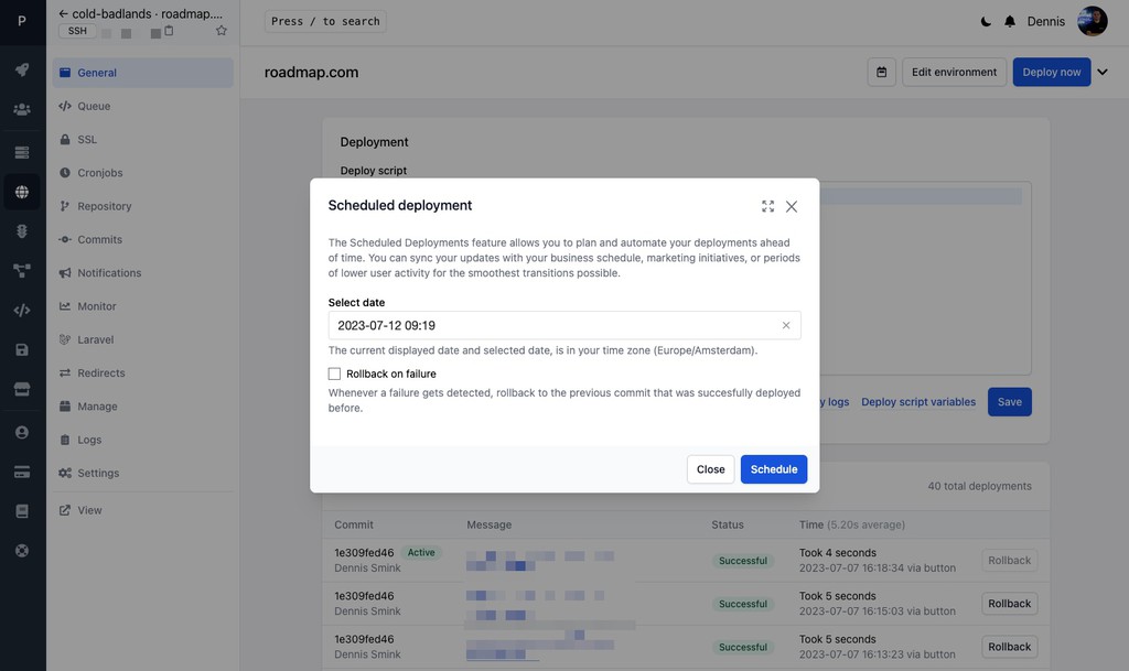 sunheadweb's tweet image. Ploi introduces Scheduled Deployments 👉 lttr.ai/AEAfB #servermanagement