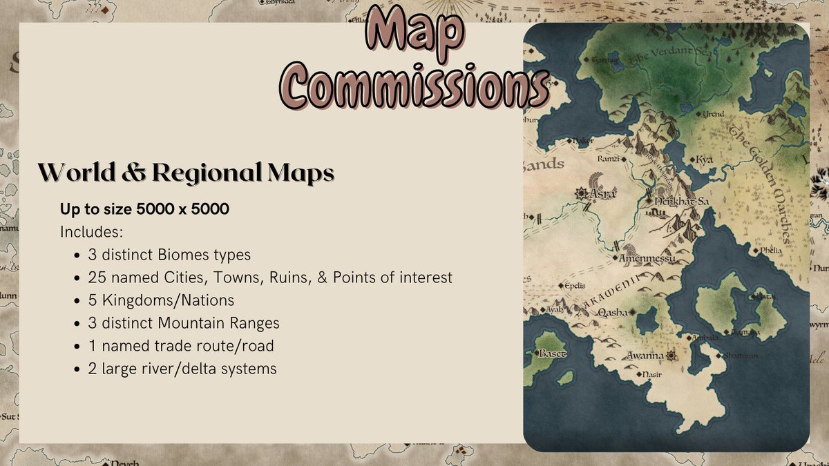 auroraaesthetik's tweet photo. I got to get some car repairs done so I'm opening some MAP COMMISSIONS. Perfect four visualizing your story,  homebrew DnD setting, or world from your favorite media!

If you are interested please shoot me a DM!
#mapcommission #artcommissions #Commission https://t.co/sEqGURP9U1