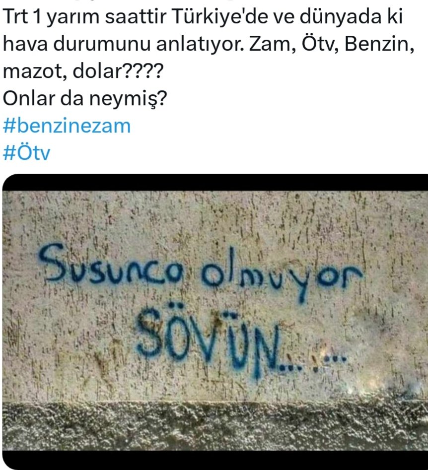 Durum böyle artik