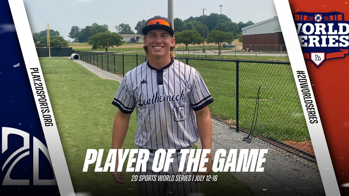 2DsportsbsbPOG's tweet photo. ⭐️ PLAYER OF THE GAME ⭐️

Levi Thomas: 3-4 2B 2B 2R 2RBI

Summer Team: Leathernecks 17U

#2DWorldSeries 
@2DsportsTN https://t.co/MlScGVwK18
