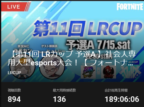 LRCUP's tweet photo. ／
🏆第11回LRCUP予選終了！！🏆
＼
予選日程は本日で終了です！
公式配信もたくさんの方にご覧いただき大変盛り上がったLRCUP予選でした！📺

皆様は今回の予選はどうでしたか？？

結果が確定次第、決勝進出チームが選出されます！
次のお知らせをお待ちください✨

#LRCUP
#フォートナイト https://t.co/gfMlswuShY