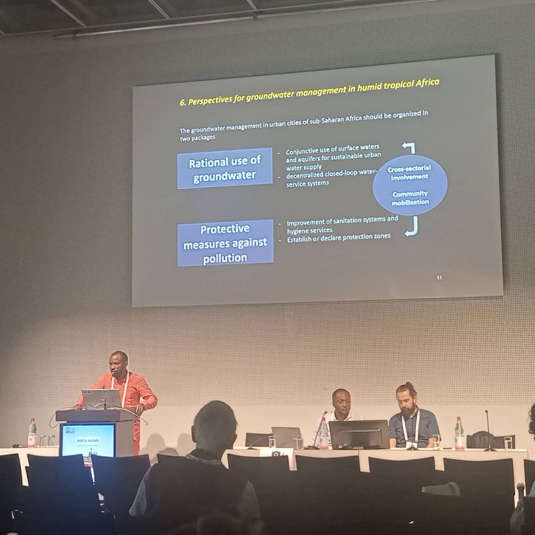 l spoke about #groundwater management in #subsaharan #Africa at <a href="/theIUGG/">IUGG</a> 2023. 
The effects of uncontrolled #demographic growth and unplanned #urbanisation on aquifers will certainly be worst than #climatechange in this region. <a href="/UnivDouala/">Université de Douala</a> <a href="/IAHS_AISH/">IAHS_AISH</a>