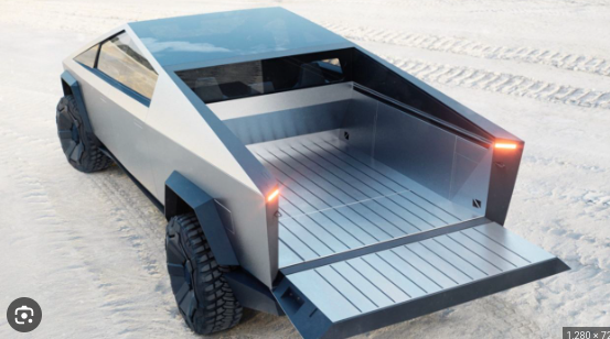 blueskyscribe's tweet photo. The Cybertruck was so clearly designed by people who don't use trucks. They made the edge of the bed angled for aesthetic without asking "hey, why is this normally flat?" (So that people can stand on /climb over the edge while they pass tools in &amp; out.) https://t.co/fY3P27FIiY