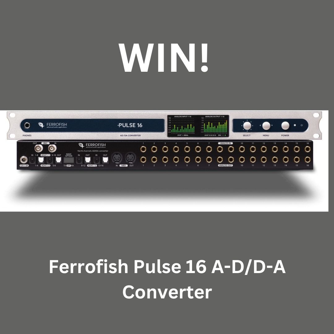 soundonsoundmag's tweet photo. Enter now for your chance to win a @ferrofish Pulse 16 A-D/D-A Converter, worth £1059!
To enter, visit https://t.co/SVTHdWMk1Z by Monday the 14th August 2023.
#win #competition #convertor #ADAT #recording #musictechnology #sound #audio #makingmusic #recordingstudio https://t.co/mByXTRI3Wi