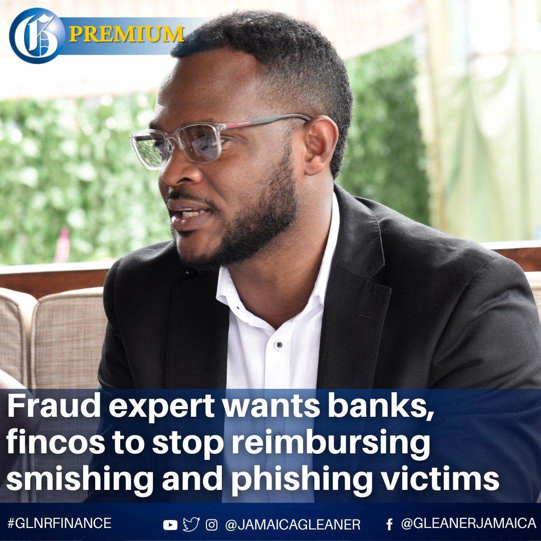 JamaicaGleaner's tweet photo. NCB’s inhouse fraud specialist, Dane Nicholson, wants banks and financial houses to get tough on customers as a teaching moment for those who carelessly fall into the trap of cybercriminals. 

Read more: https://t.co/Z2H7T3h3B6 #GLNRFinance https://t.co/92A0X3666s