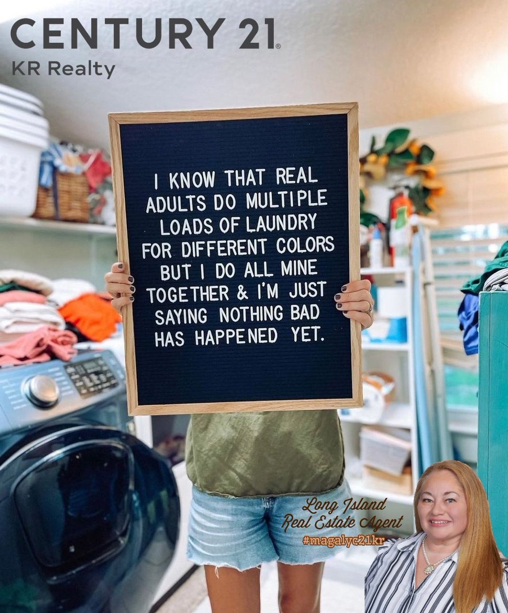 Magalyc21kr's tweet photo. Anyone else do all their laundry together? 🤷

#magalyc21kr #laundry #century21krselden #laundryroom #sundayvibes #funny #interiordesign #realestateagentonlongisland #longislandrealestate #longislandrealtor #longislandny https://t.co/FjlmH1l9wc