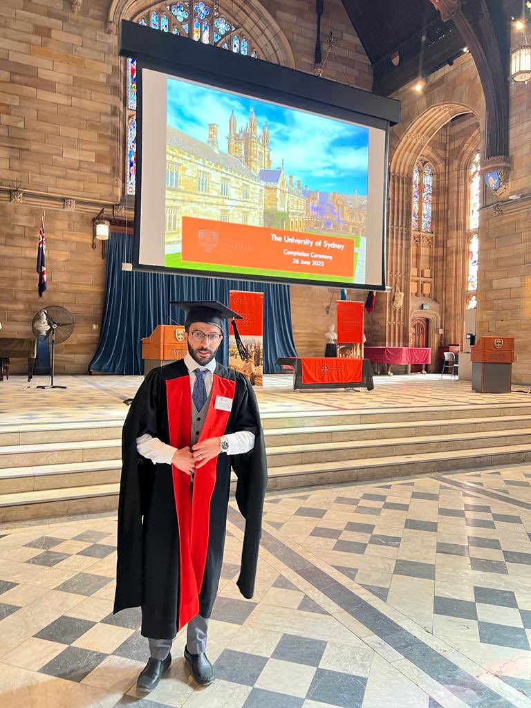 Mansour__M__'s tweet photo. It is a huge honor that I have been officially awarded a Doctor of Philosophy from the faculity of Medicine and Health @Sydney_Uni .This achievement would not have been possible without the guidance of Assoc. Prof. Peter Kench, Prof. Roger, Dr.Kathy, and Dr.Chris
@pkench @SACM_AU https://t.co/x4NLmoRNNw