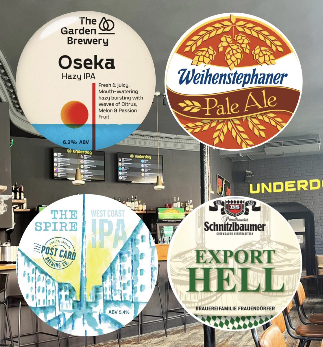 One or two delightful drops currently pouring in Dublins Finest!! Doors open since 1pm… See full list in bio!!
😘😘🍻🍻✌🏼✌🏼