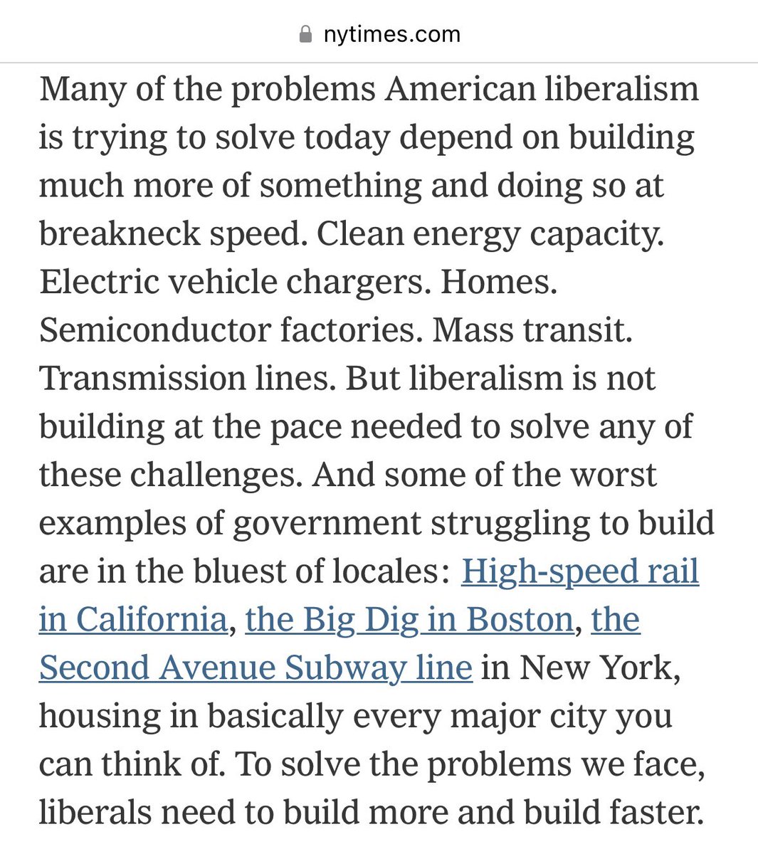 AlecStapp's tweet photo. “To solve the problems we face, liberals need to build more and build faster.” @ezraklein 

https://t.co/6gD38bVYzW https://t.co/E7LLdtpxdK