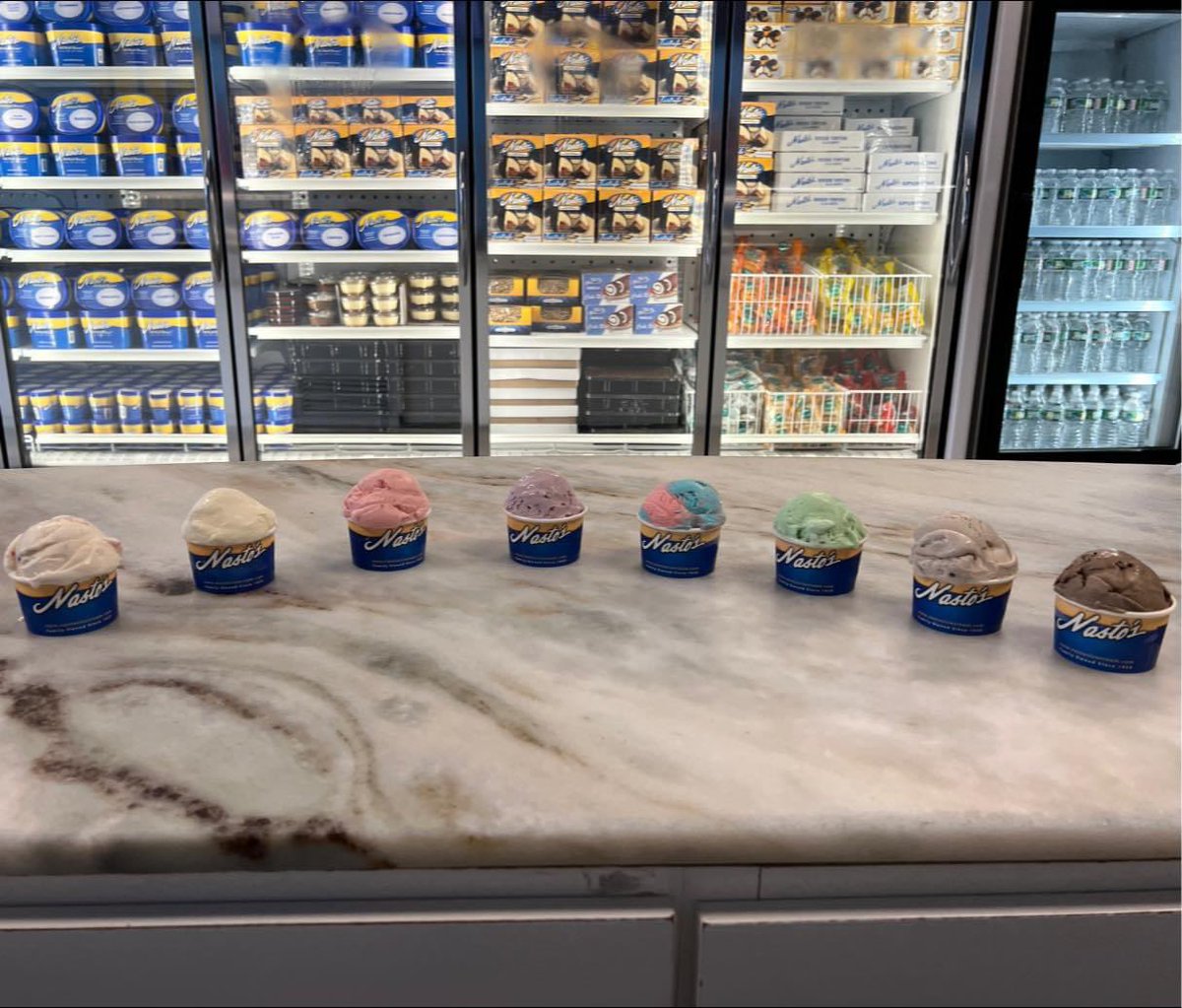 NastosIceCream's tweet photo. Itβs finally here #NationalIceCreamDay π¨π¦π¨π¦#treatyourself #vanilla #peach #strawberry #blackraspberry #cottoncandy #mintchocolatechip #cookiesandcream #chocolate #icecreamlovers #Nationalicecreammonth #sundayfunday #summertime #July #icecreamshop #restaurants #Nastosicecream https://t.co/2DvxcdbGba