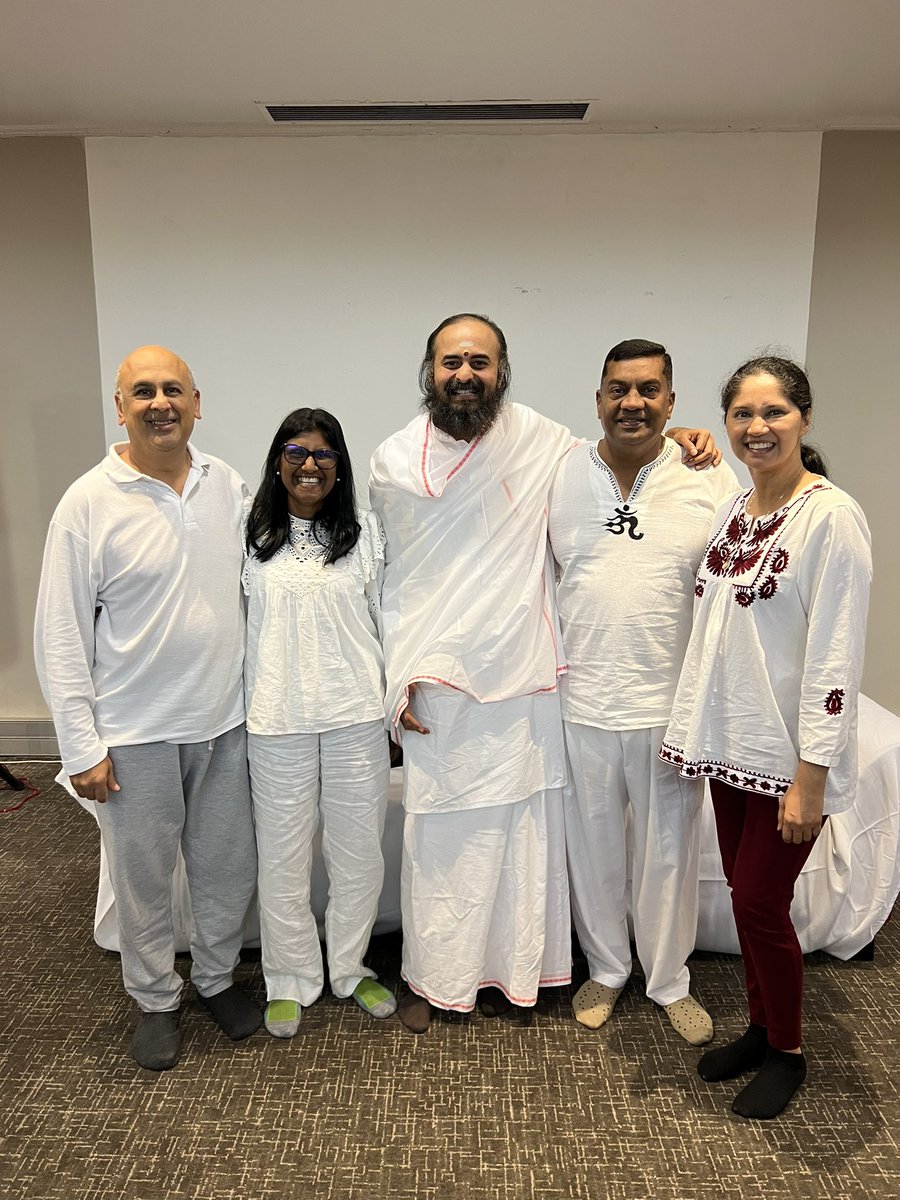 swamianandv's tweet photo. Just wrapped up the Art of Living Silence Program at Protea Hotel, Durban, SA 🧘♂️ This marks the end of my incredible journey of courses in Durban, and I've had a blast teaching such enthusiastic participants! 🌟 #ArtOfLiving #SilenceProgram #DurbanTour #Grateful https://t.co/bbNQfB80xG