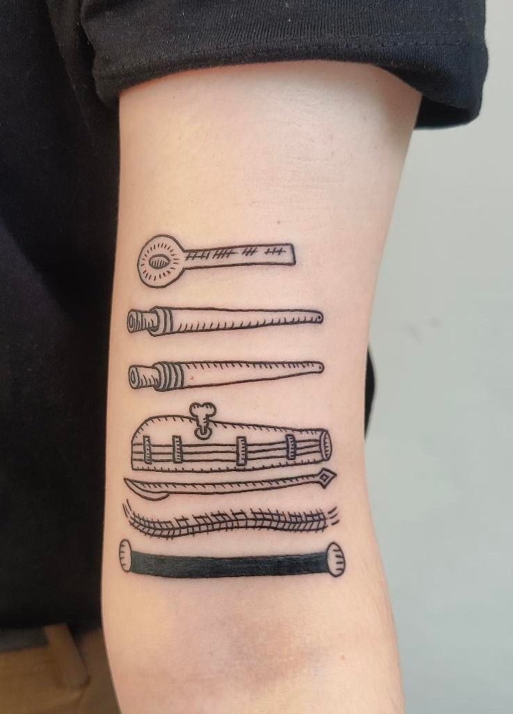 groot_q's tweet image. Feeling like a John Arderne manuscript 
#medievaltwitter #medievaltattoo #johnarderne