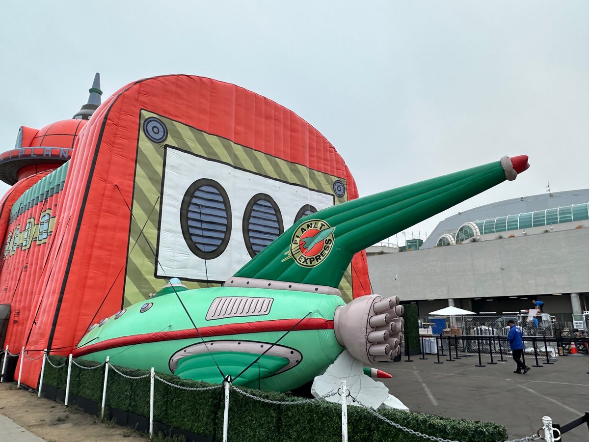 SD_Comic_Con's tweet photo. We caught an early morning look at progress on the Hulu Animayhem #SDCC offsite and more: https://t.co/c9m4QDZ74I https://t.co/Dr6E3wlu3D