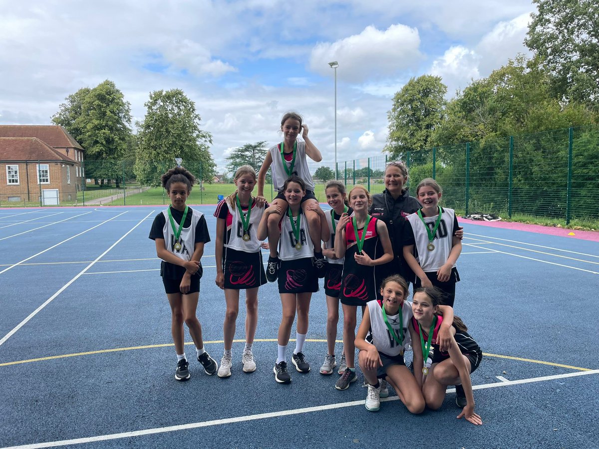 tringnetball's tweet photo. An incredible day for TT at the Berkhamsted summer tournament with Year 6 winning a very close final 8-7 against TT Year 7 in U12 division! Also congratulations to Year 8 for placing 4th overall in U14 division! Great job girls!!! https://t.co/UgegFJsksb